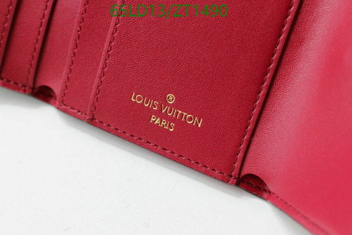 LV Bags-(Mirror)-Wallet-,Code: ZT1490,$: 65USD