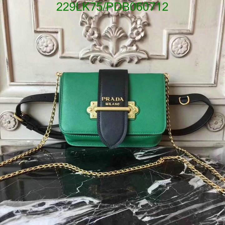 Prada Bag-(Mirror)-Diagonal-,Code: PDB060712,$: 229USD