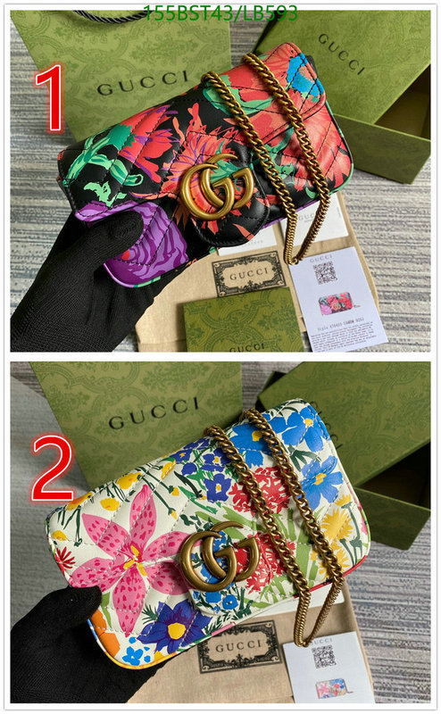 Gucci Bag-(Mirror)-Marmont,Code: LB593,$: 155USD