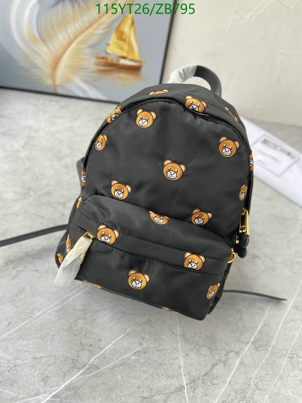 Moschino Bag-(Mirror)-Backpack-,Code: ZB795,$: 115USD