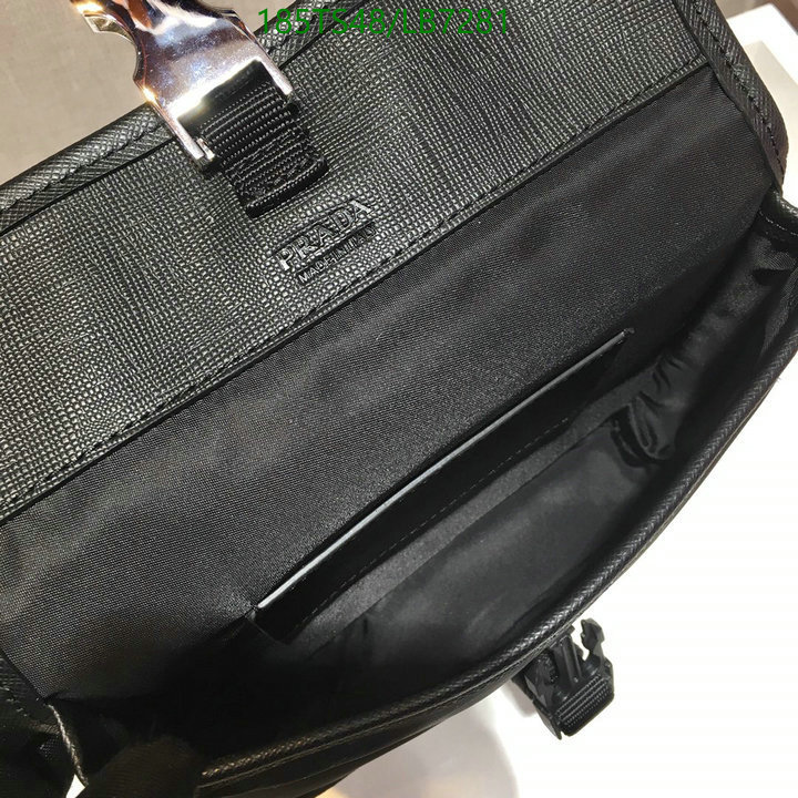 Prada Bag-(Mirror)-Diagonal-,Code: LB7281,$: 185USD