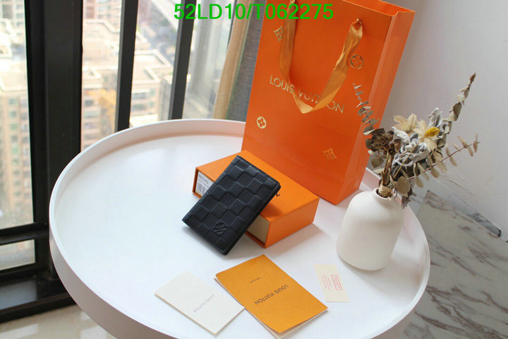 LV Bags-(Mirror)-Wallet-,Code: T062275,$: 52USD