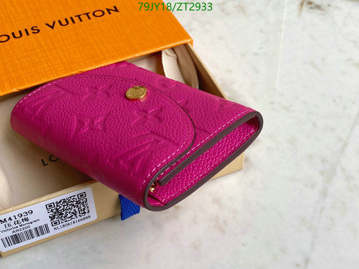 LV Bags-(Mirror)-Wallet-,Code: ZT2933,$: 79USD