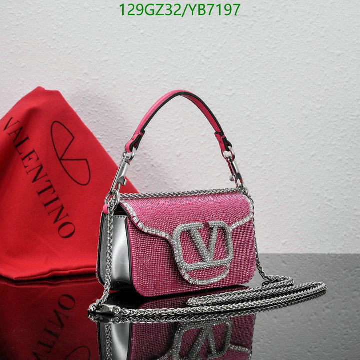 Valentino Bag-(4A)-LOC-V Logo ,Code: YB7197,$: 129USD