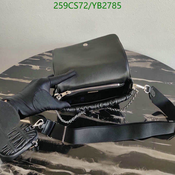 Prada Bag-(Mirror)-Diagonal-,Code: YB2785,$: 259USD