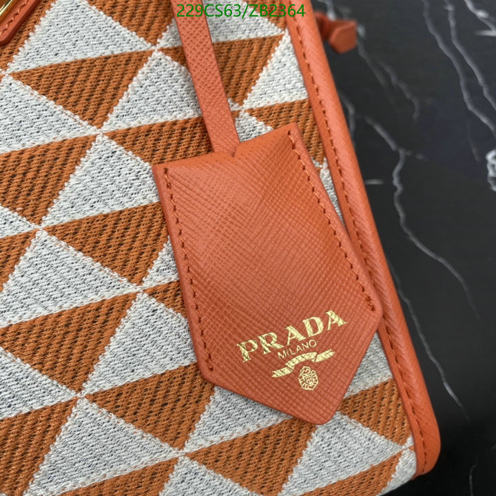 Prada Bag-(Mirror)-Diagonal-,Code: ZB2364,$: 229USD