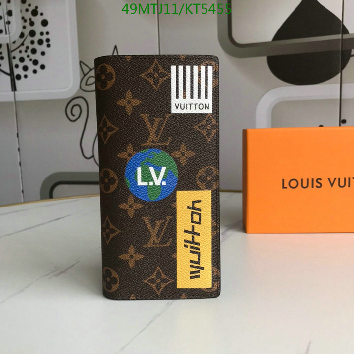 LV Bags-(4A)-Wallet-,Code: KT5455,$: 49USD