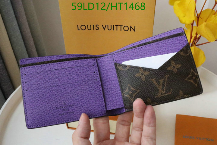 LV Bags-(Mirror)-Wallet-,Code: HT1468,$: 59USD