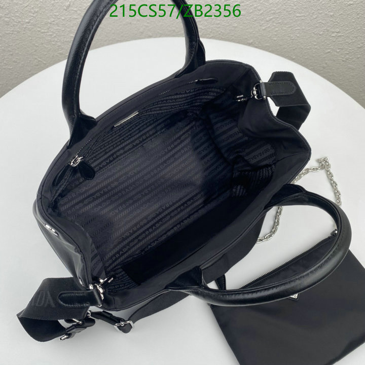 Prada Bag-(Mirror)-Handbag-,Code: ZB2356,$: 215USD