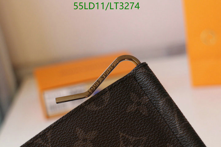 LV Bags-(Mirror)-Wallet-,Code: LT3274,$: 55USD