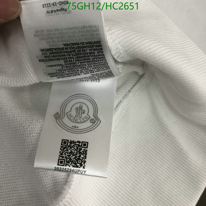 Clothing-Moncler, Code: HC2651,$: 75USD
