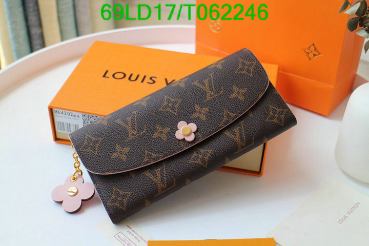 LV Bags-(Mirror)-Wallet-,Code: T062246,$: 69USD