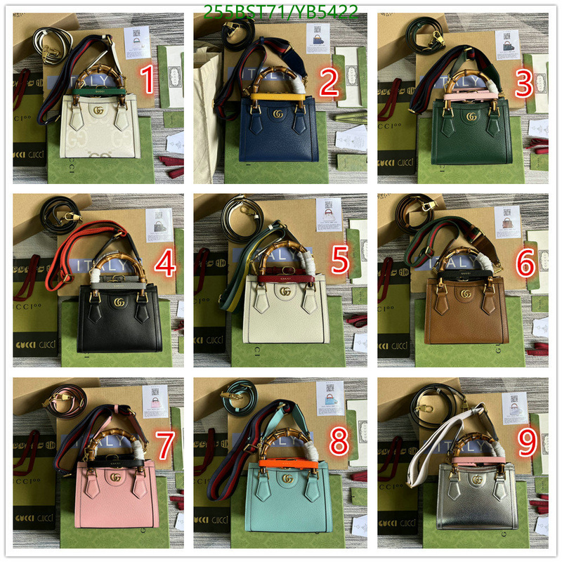 Gucci Bag-(Mirror)-Diana-Bamboo-,Code: YB5422,$: 255USD