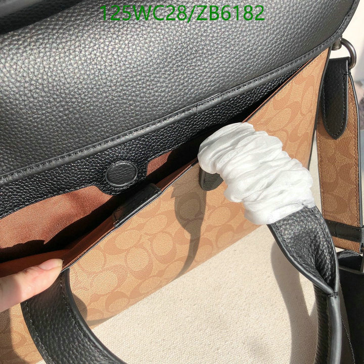 Coach Bag-(4A)-Handbag-,Code: ZB6182,$: 125USD