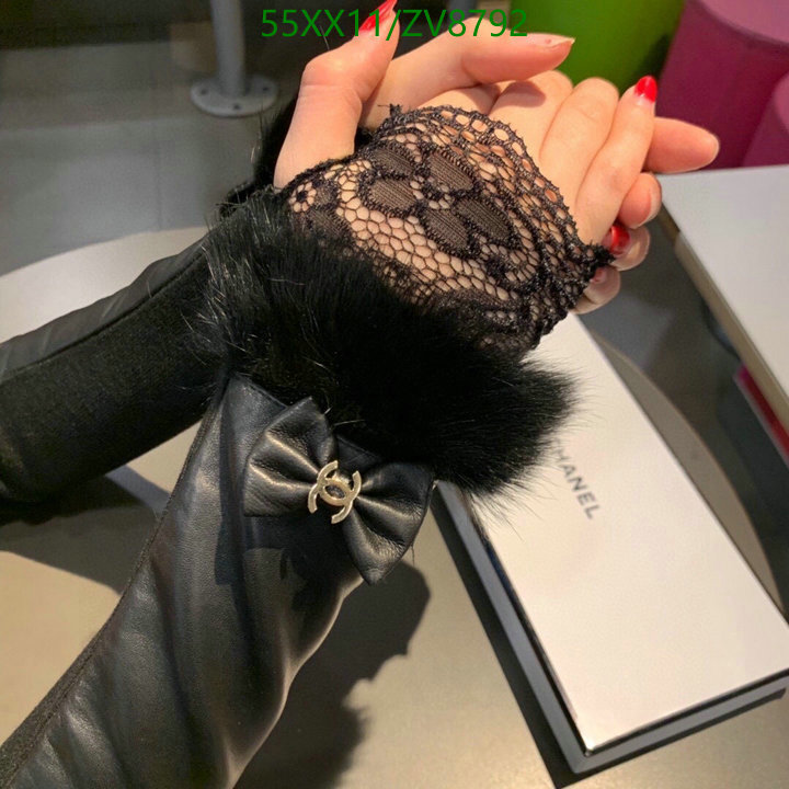 Gloves-Chanel, Code: ZV8792,$: 55USD