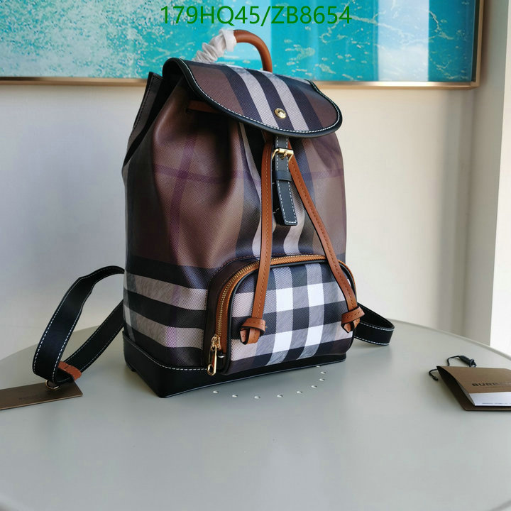 Burberry Bag-(Mirror)-Backpack-,Code: ZB8654,$: 179USD