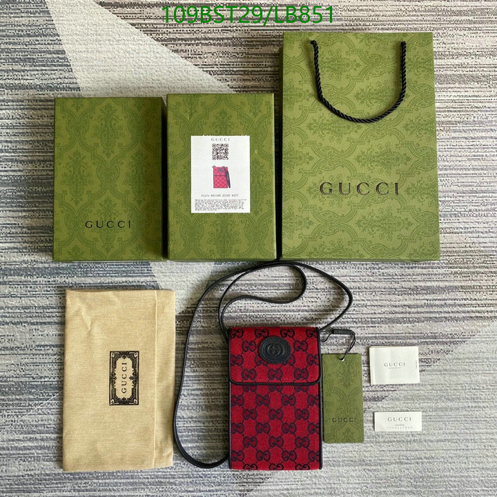 Gucci Bag-(Mirror)-Diagonal-,Code: LB851,$: 109USD