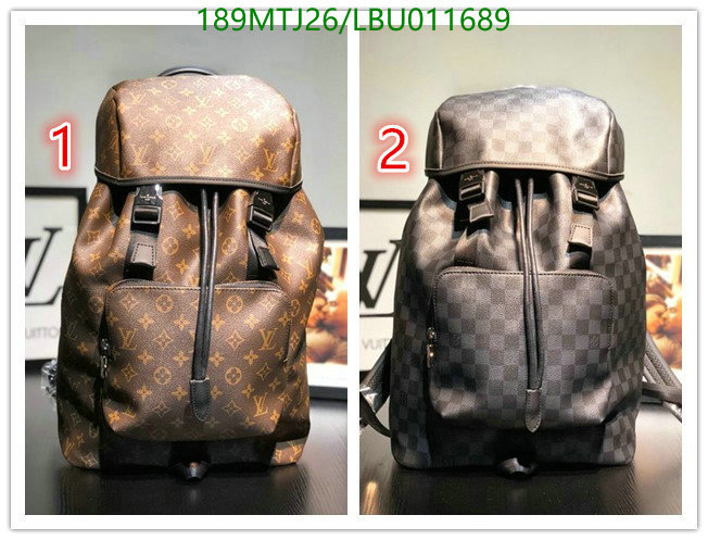 LV Bags-(4A)-Backpack-,Code: LBU011689,$: 189USD