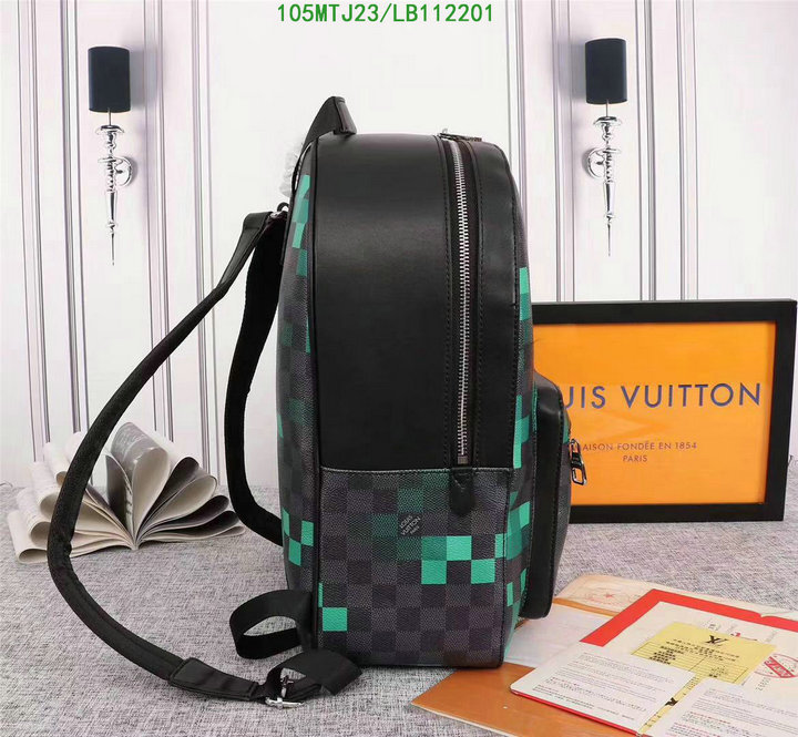 LV Bags-(4A)-Backpack-,Code: LB112201,$:105USD