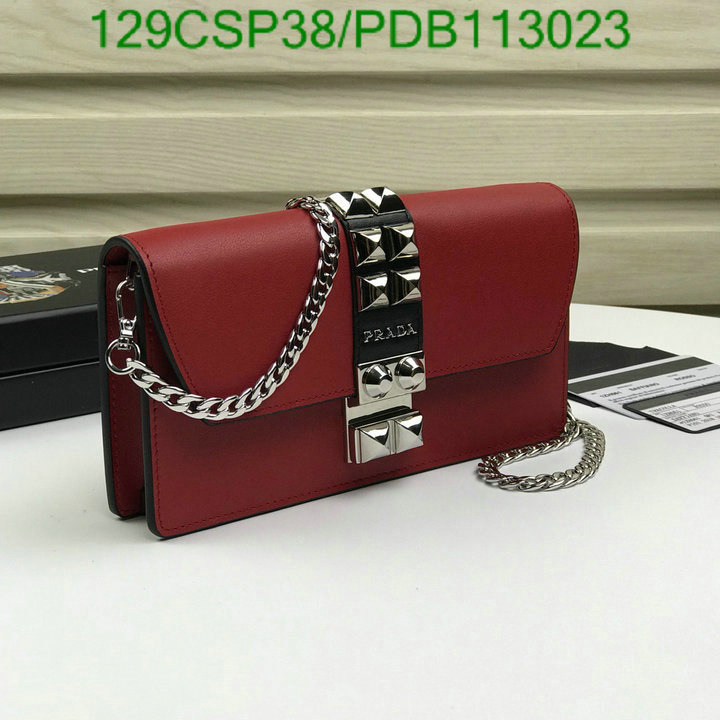 Prada Bag-(Mirror)-Diagonal-,Code: PDB113023,$: 129USD