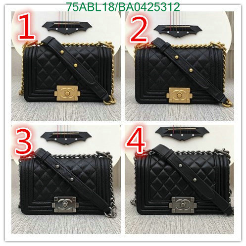 Chanel Bags ( 4A )-Le Boy,Code: BA04252312,$: 75USD