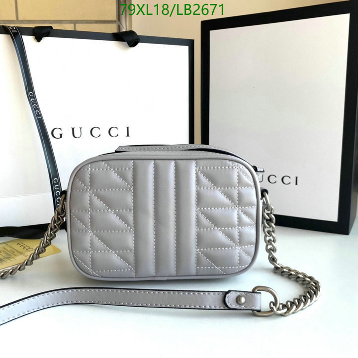 Gucci Bag-(4A)-Marmont,Code: LB2671,$: 79USD