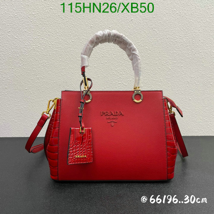 Prada Bag-(4A)-Handbag-,Code: XB50,$: 115USD