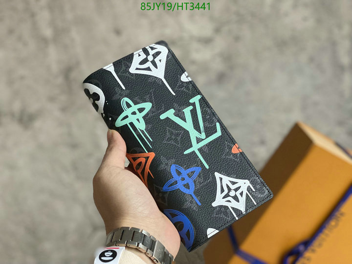 LV Bags-(Mirror)-Wallet-,Code: HT3441,$: 85USD