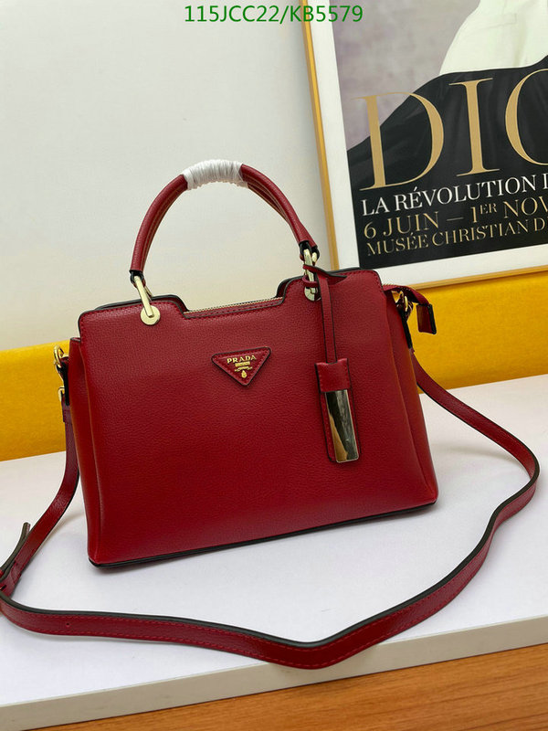 Prada Bag-(4A)-Handbag-,Code: KB5579,$: 115USD