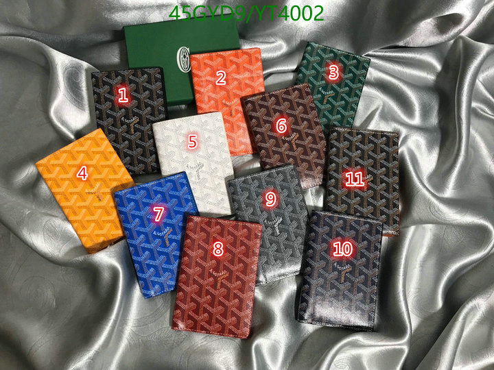 Goyard Bag-(4A)-Wallet-,Code: YT4002,$: 45USD