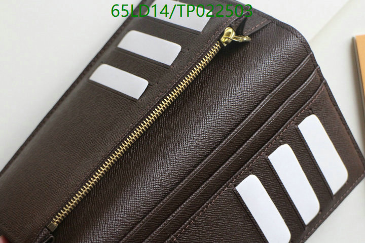 LV Bags-(Mirror)-Wallet-,Code: TP022503,$: 65USD