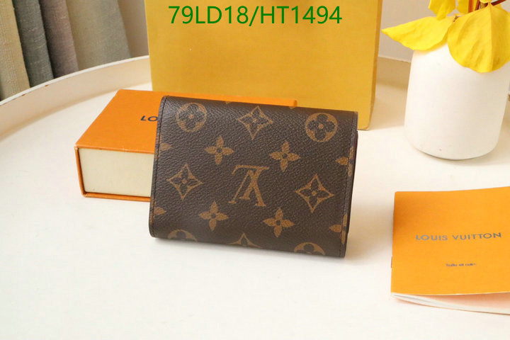 LV Bags-(Mirror)-Wallet-,Code: HT1494,$: 79USD