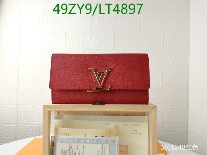 LV Bags-(4A)-Wallet-,Code: LT4897,$: 49USD