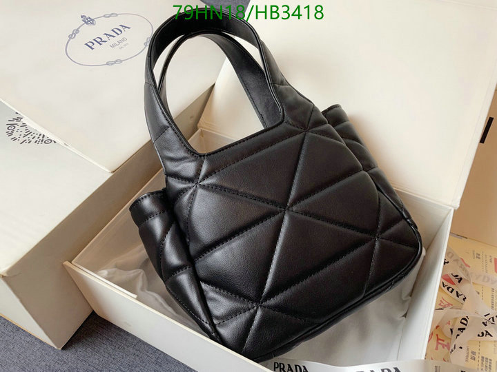 Prada Bag-(4A)-Handbag-,Code: HB3418,$: 79USD