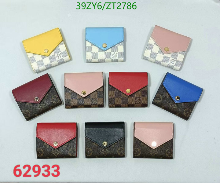 LV Bags-(4A)-Wallet-,Code: ZT2786,$: 39USD