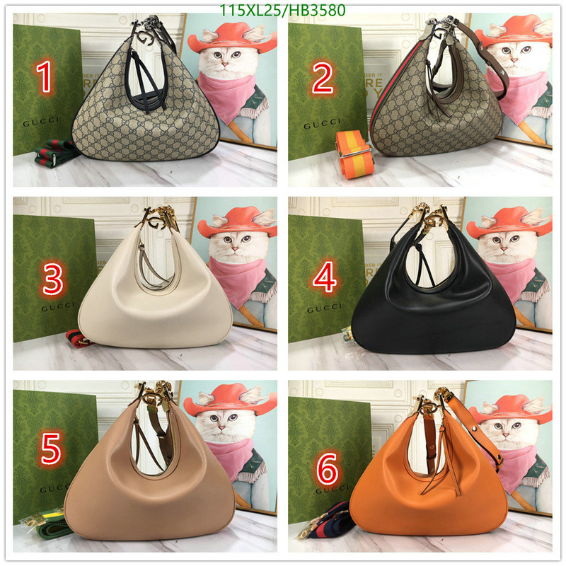 Gucci Bag-(4A)-Diagonal-,Code: HB3580,$: 115USD