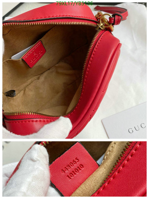 Gucci Bag-(4A)-Marmont,Code: YB5136,$: 79USD