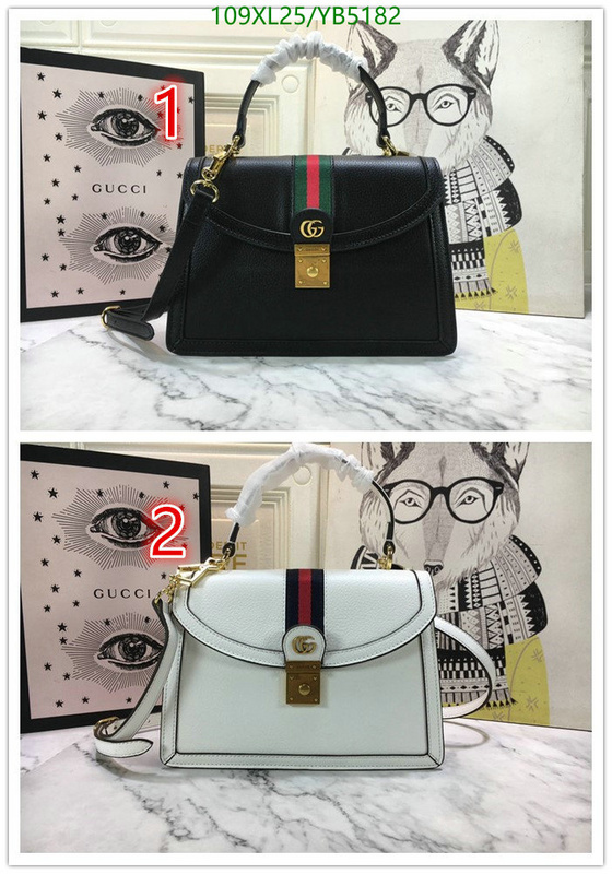 Gucci Bag-(4A)-Handbag-,Code: YB5182,$: 109USD