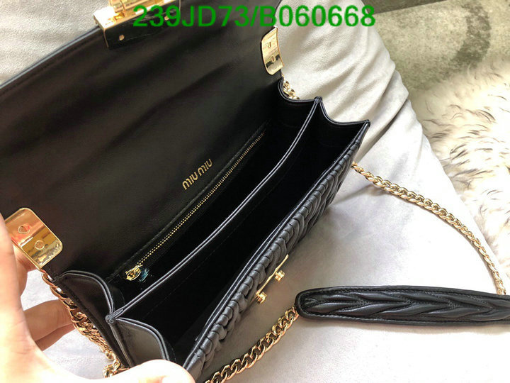 Miu Miu Bag-(Mirror)-Diagonal-,Code: B060668,$: 239USD