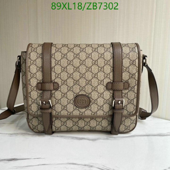 Gucci Bag-(4A)-Diagonal-,Code: ZB7302,$: 89USD