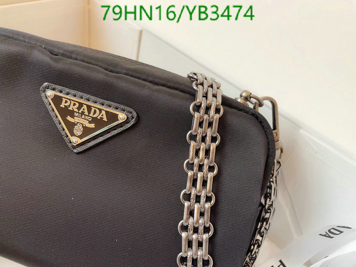 Prada Bag-(4A)-Diagonal-,Code: YB3474,$: 79USD