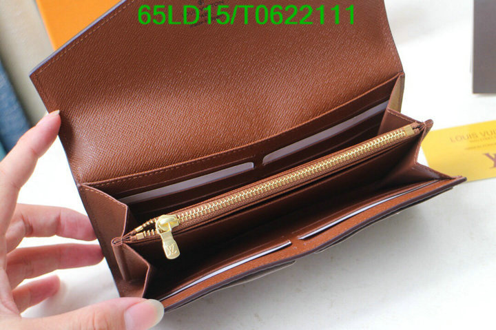 LV Bags-(Mirror)-Wallet-,Code: T0622111,$: 65USD