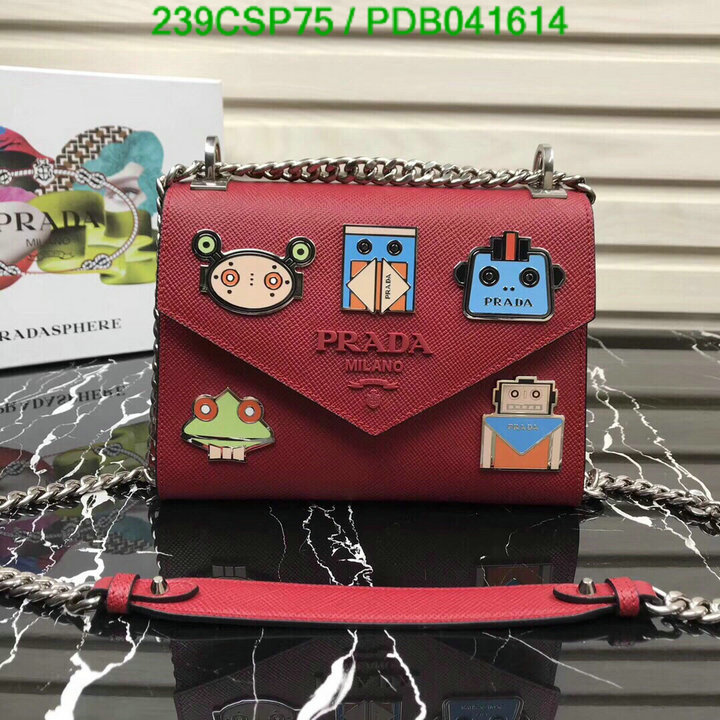 Prada Bag-(Mirror)-Diagonal-,Code: PDB041614,$: 239USD