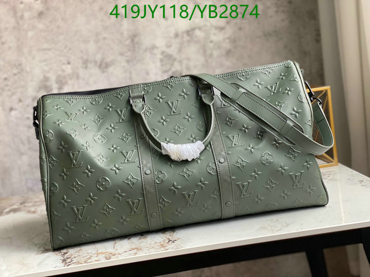 LV Bags-(Mirror)-Keepall BandouliRe 45-50-,Code: YB2874,$: 419USD