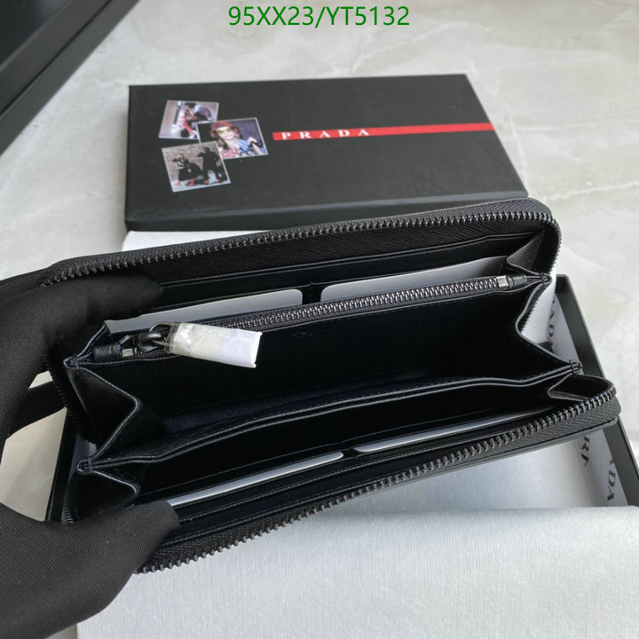 Prada Bag-(Mirror)-Wallet-,Code: YT5132,$: 95USD