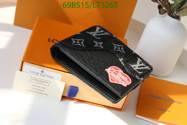 LV Bags-(Mirror)-Wallet-,Code: LT3265,$: 69USD