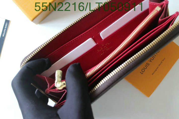 LV Bags-(Mirror)-Wallet-,Code:LT050911,$: 55USD