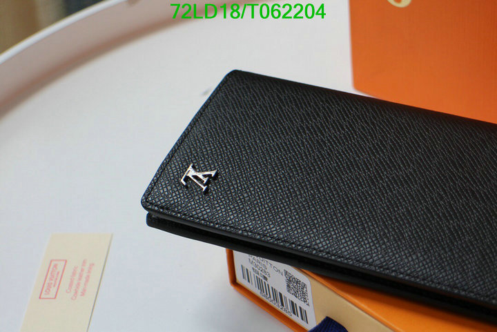 LV Bags-(Mirror)-Wallet-,Code: T062204,$: 72USD