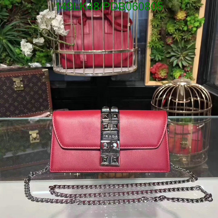 Prada Bag-(Mirror)-Diagonal-,Code: PDB060805,$: 149USD