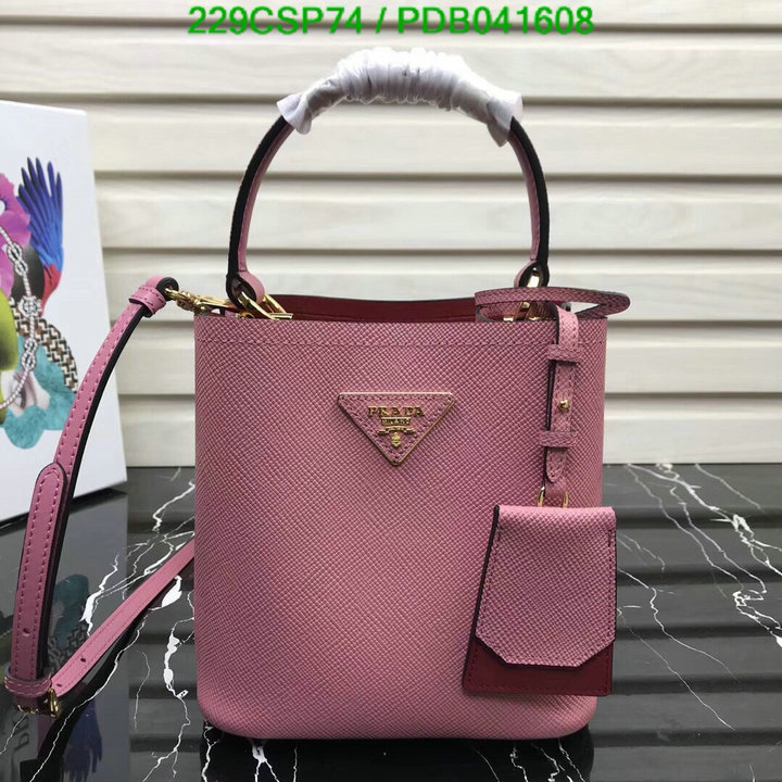 Prada Bag-(Mirror)-Diagonal-,Code: PDB041608,$: 229USD